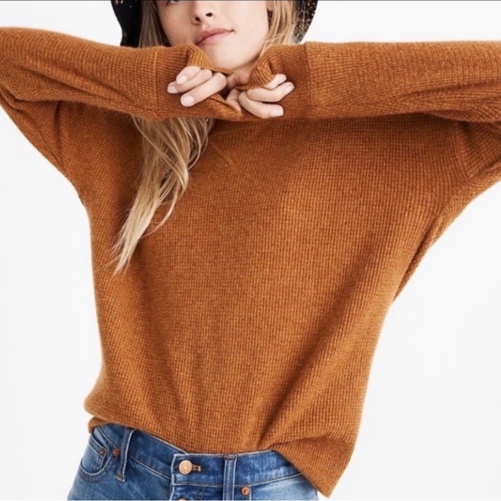 Madewell Cashmere Rust Sweater - Size Extra Small
